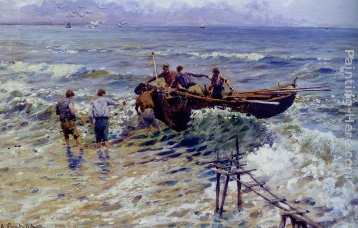 Attilio Pratella Arriving Ashore